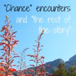 Adoption – “Chance” encounters and “the rest of the story”