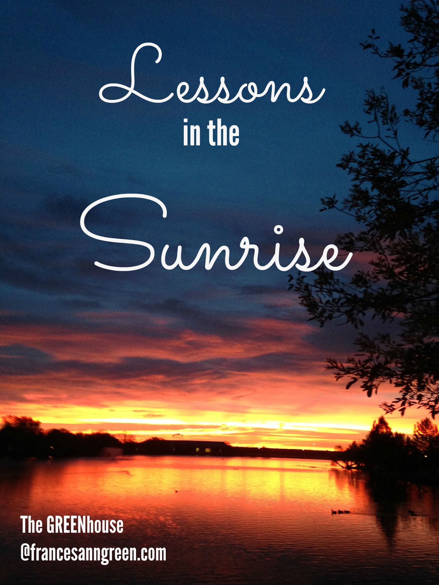 Lessons in the sunrise