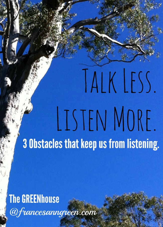 Want to be a better listener? Pay attention to these 3 obstacles that keep us from listening well.