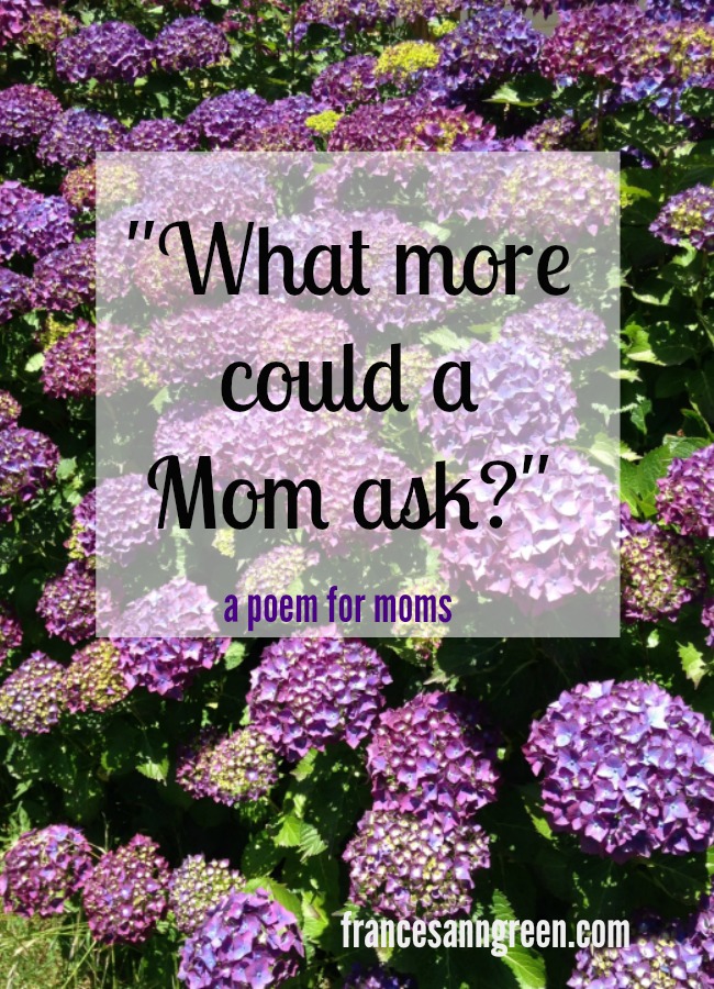 Here's a poem for moms who feel like they can't accomplish anything.