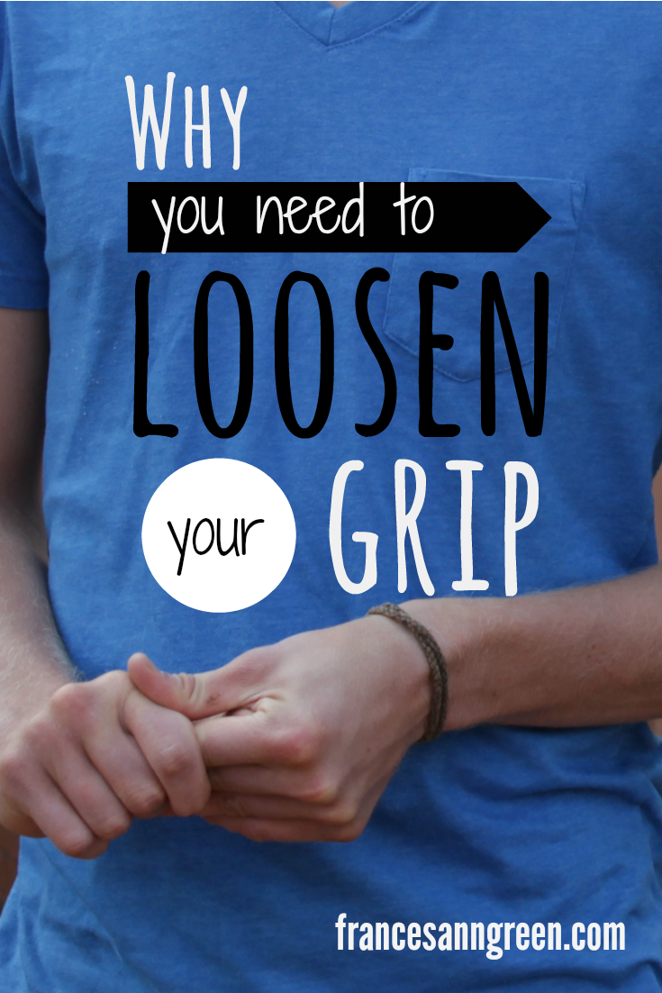 It's our instinct to tighten the grip. Read here about the discipline of letting go. Because Jesus was strongest when his grip wasn't.