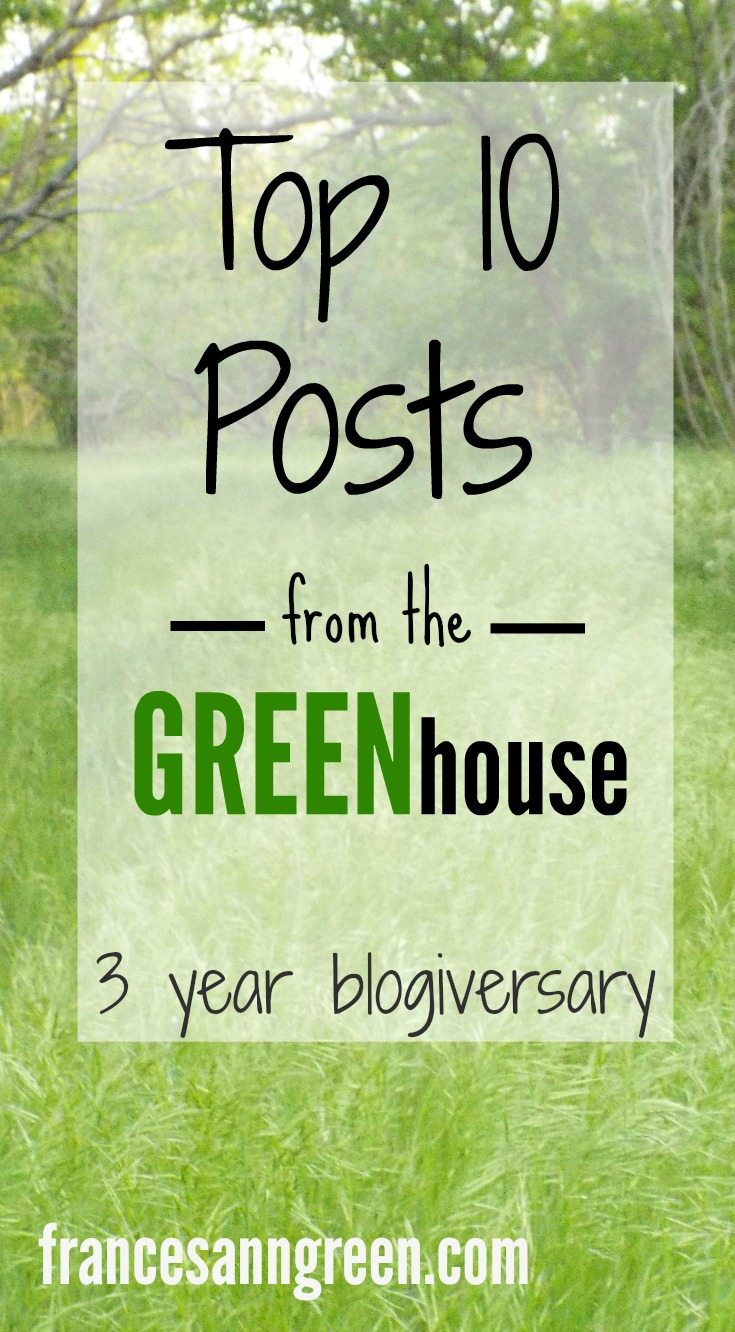 Top 10 posts from the Greenhouse – 3 year blogiversary