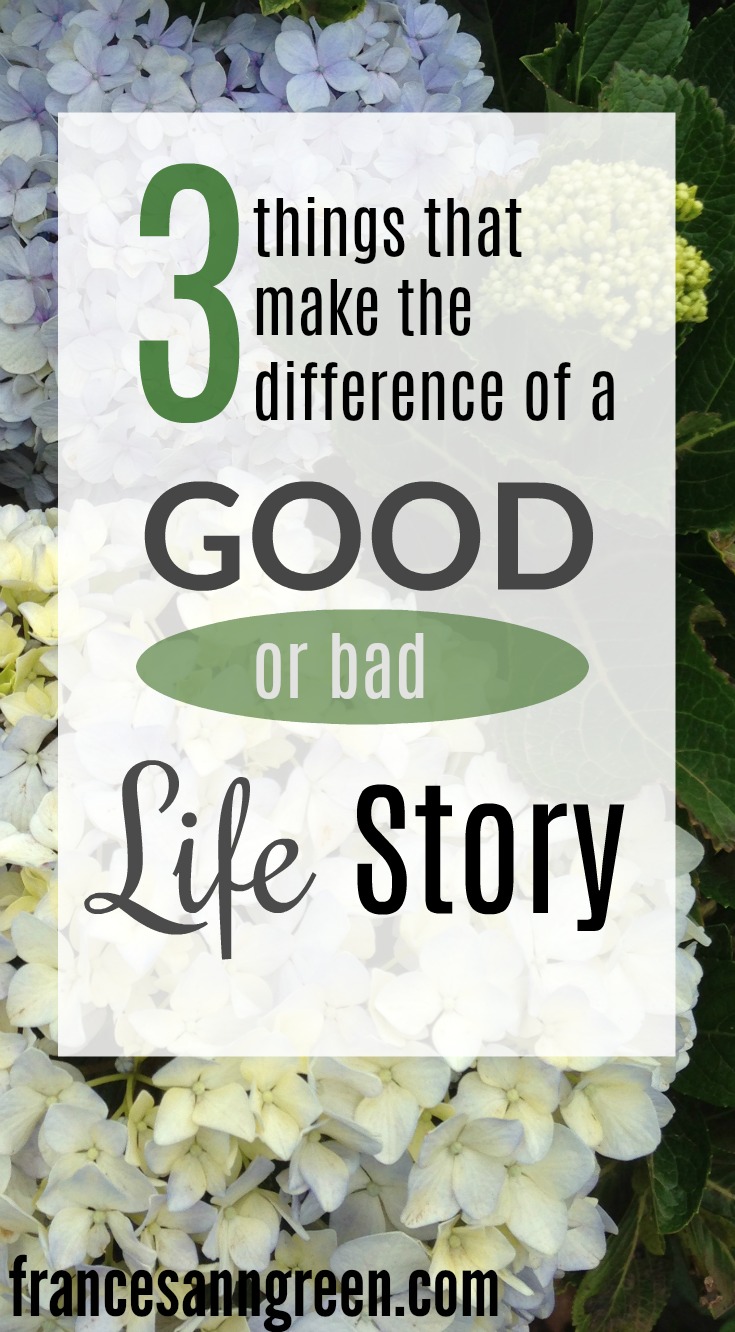3 Things that make the difference of a good life story or a bad story
