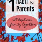 The #1 Habit for Parents – it kept our family together