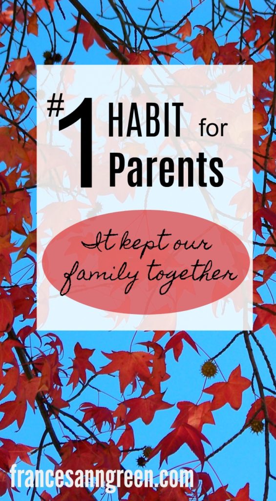 #1 Habit for Parents - This was the most important habit our family had that kept us together.